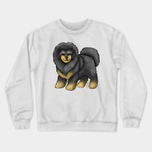 Dog - Tibetan Mastiff - Black and Tan Crewneck Sweatshirt